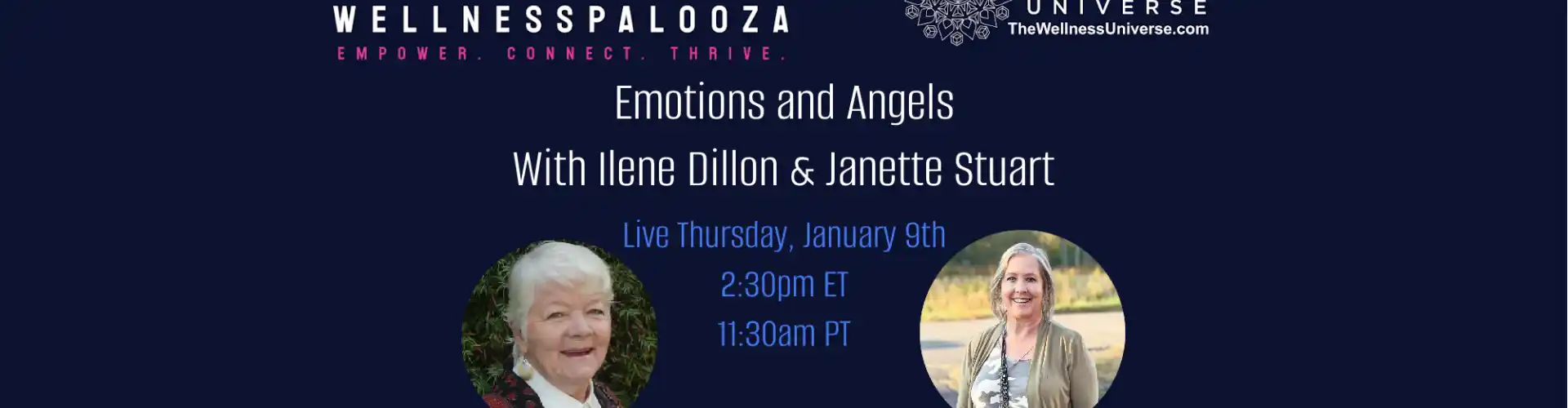 Wellnesspalooza 2025 Emozioni e angeli con Ilene Dillon e Janette Stuart - Online Class by The Wellness Universe