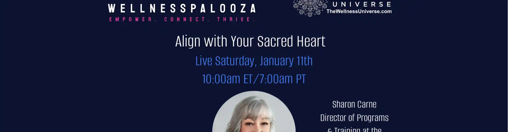 Wellnesspalooza 2025 I-align sa Iyong Sacred Heart kasama si Sharon Carne